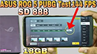 ASUS ROG Phone 5 PUBG Mobile Test With FPS Meter|ROG 5 PUBG Graphics & Battery Drain |ROG 5 Unboxing