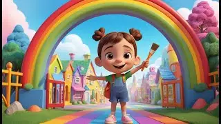 Color Town Song | Fun Color Learning Song for Kids | Interactive Rainbow Rhyme