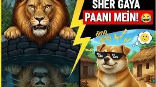 Sher ko Banaya Gadha! 🤣 Shatir Sheru ki Kahani