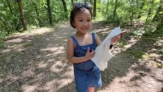 Kamea hikes Lakeside Forest Wilderness Area 8July2022