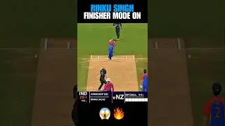 RINKU SINGH FINISHER MODE ON | IND VS NZ | REAL CRICKET 24 | #indvsnz #cricket