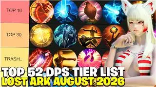 Top 52 DPS Class Tier List (Endgame Raids) Lost Ark August 2026