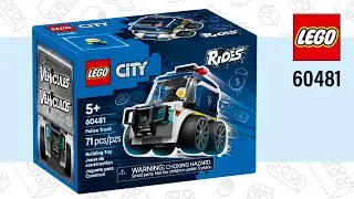 LEGO City Rides &ndash; Полицейский грузовик (60481) [71 деталь] Быстрая сборка @TopBrickBuilderLite