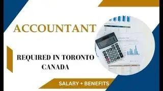 Accountant Required in Toronto Canada | Jobs 2025 #TorontoJobs #CanadaJobs #AccountantJobs