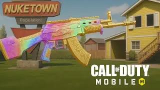 KN-44 is UNSTOPPABLE in Nuketown 🔥 | Color Spectrum Carnage in COD Mobile!