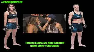 UFC 238: Tatiana Suarez vs. Nina Ansaroff quick prediction! #thefightfront
