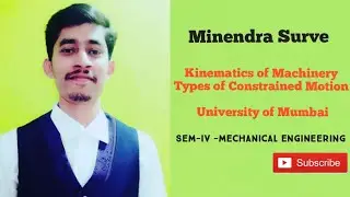 Types of Constrained Motion || Kinematics of Machinery (TOM)