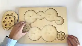 Laser Cut Gear Puzzle Files | Wooden STEM Toy & Brain Teaser for Curious Minds