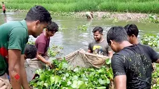 Amazing net fishing in river | Traditional fishing_Best cast net fishing #FishingBDGo  .