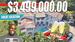 Million Dollar Luxury Home Tour in Miami | Coconut Grove | Homes For Sale in Florida | EP 193