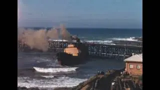 Ship Run Aground at Catherine Hill Bay Coal Loader - NSW Australia