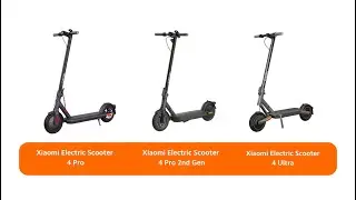 Por&oacute;wnanie Xiaomi Electric Scooter 4 Ultra, Electric Scooter 4 Pro 2nd Gen i  Electric Scooter 4 Pro