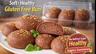 Soft Gluten-Free Ragi Buns | No Maida No Wheat | Eggless Healthy Buns Recipe