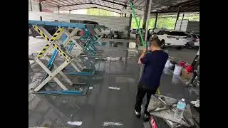 Day 4 Epoxy Flooring｜Topcoat Application Begins! What If New Workers Can&rsquo;t Use the Notched Trowel?