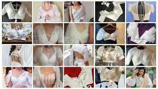 Top 50 partywear blouse design for saree/lehenga|designer white blouse design|blauj dizain back side