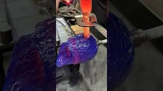 GLASS BLOWING making a HUGE Glass PITCHER ASMR (part 6)