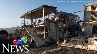 Greece's largest migrant camp destroyed by fire
