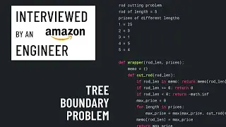 Python interview with an Amazon engineer: Tree boundary problem