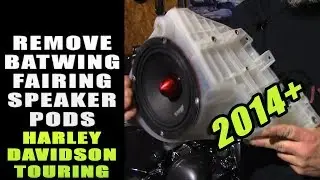 Remove 2014+ Street Glide Fairing Speaker Pods Harley Davidson Batwing Fairing