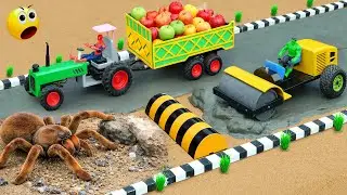 DIY Science Project &ndash; RC Mini Tractor Builds Strong Concrete Road with Road Roller