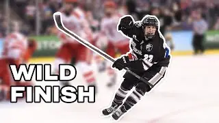 Wild ending to 2015 Frozen Four finals between Providence-BU hockey
