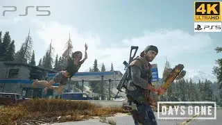 Days Gone Zombie Survival - Over 200 Zombies Killed PS5 Gameplay - Amazing 4K Graphics [4K-60fps]