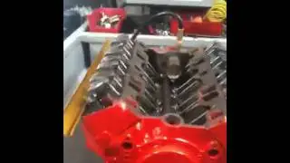 Blue 327 corvette l79 engine testing