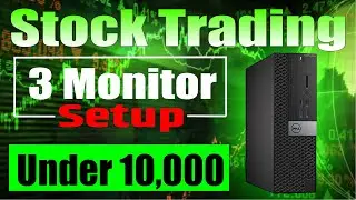 Under 10,000 Stock Trading Pc | Trading Pc Build Under 10,000 | 3 Monitor Trading Setup | #tradingpc