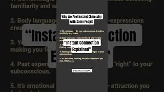 The Truth Behind Instant Chemistry &ndash; Psychology Reveals Why #facts #psychologyfacts #viral