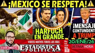 &iexcl;HARFUCH TOMA EL CONTROL! Claudia NO SE DOBLA Mexico se RESPETA manda DURO msj a presiones de Trump