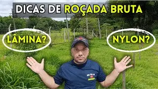 Como Roçar do Jeito Certo   No nylon e na Lâmina DICAS VALIOSAS