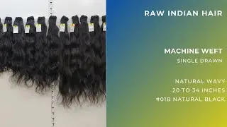 Raw Wavy Hair Extensions | Indian Wavy Hair Extensions | Bulk Hair Extensions