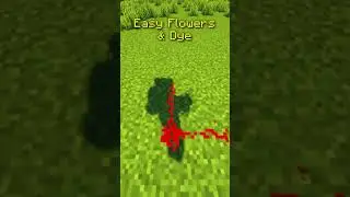 Easy Flowers and Dye farm in Minecraft #shorts #short