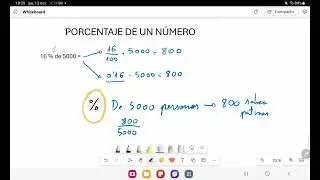 4.  Porcentaje de un número y calcular un tanto por ciento