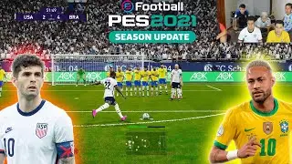 FINAL BRASIL x ESTADOS UNIDOS COPA DO MUNDO PES 2021 ‹ Rikinho ›