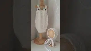 обзор нового комплекта из влога🧶💫🤗 #вязаниедлямалышей #newborn #newbornprops