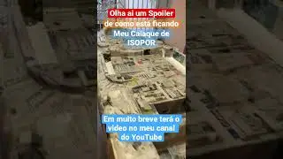 Um Spoiler de como est&aacute; ficando meu Caiaque de Isopor @marcelogva #shorts
