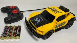 Unboxing Mini RC Truck Kontainer Scale 1:64, Rc Speed Car, Motorcycle Deformed, Police Car