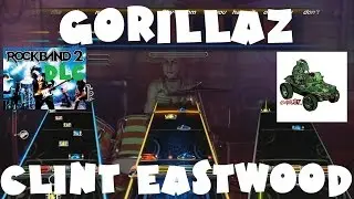 Gorillaz - Clint Eastwood - Rock Band 2 DLC Expert Full Band (August 11th, 2009) (Drums 
