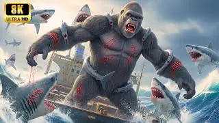 King Kong vs Megalodon: Ultimate Underwater Shark Battle!