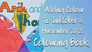 Colour Along Huevember 2025 Colouring Book Cover