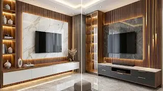 Modern TV Cabinet Design For Interior Design Ideas | Luxury 75 Living Room TV Wall Units Designs