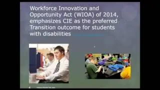 Transition: Fulfilling the WIOA Mandate of Competitive Integrated Employment (2016)