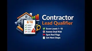 Contractor Lead Qualifier AI - Instantly Score Your Leads Before You Call