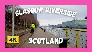Glasgow Riverside Walking tour | Scotland | ASMR | 4K | 🏴󠁧󠁢󠁳󠁣󠁴󠁿