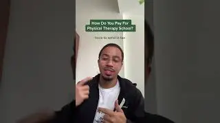 How do you pay for #physicaltherapyschool ? Full video on tik tok