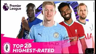 FIFA 22 TOP 25 BEST PREMIER LEAGUE PLAYER RATINGS! FT. C.RONALDO DE BRUYNE, FERNANDES, LUKAKU ETC...