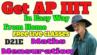 AP IIIT  2020 online Class | Online NTSE Coaching /AP IIIT Mathematics -Mensuration