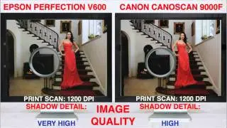 Perfection V600 vs CanoScan 9000f Scan Off