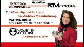 AIDRO - #RMFORUM 2020 - WOMEN in 3D Printing
